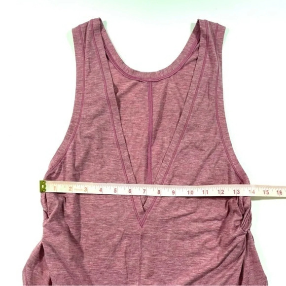 Lululemon Victory Lap Tank Top Heathered Moss Rose - Picture 4 of 5